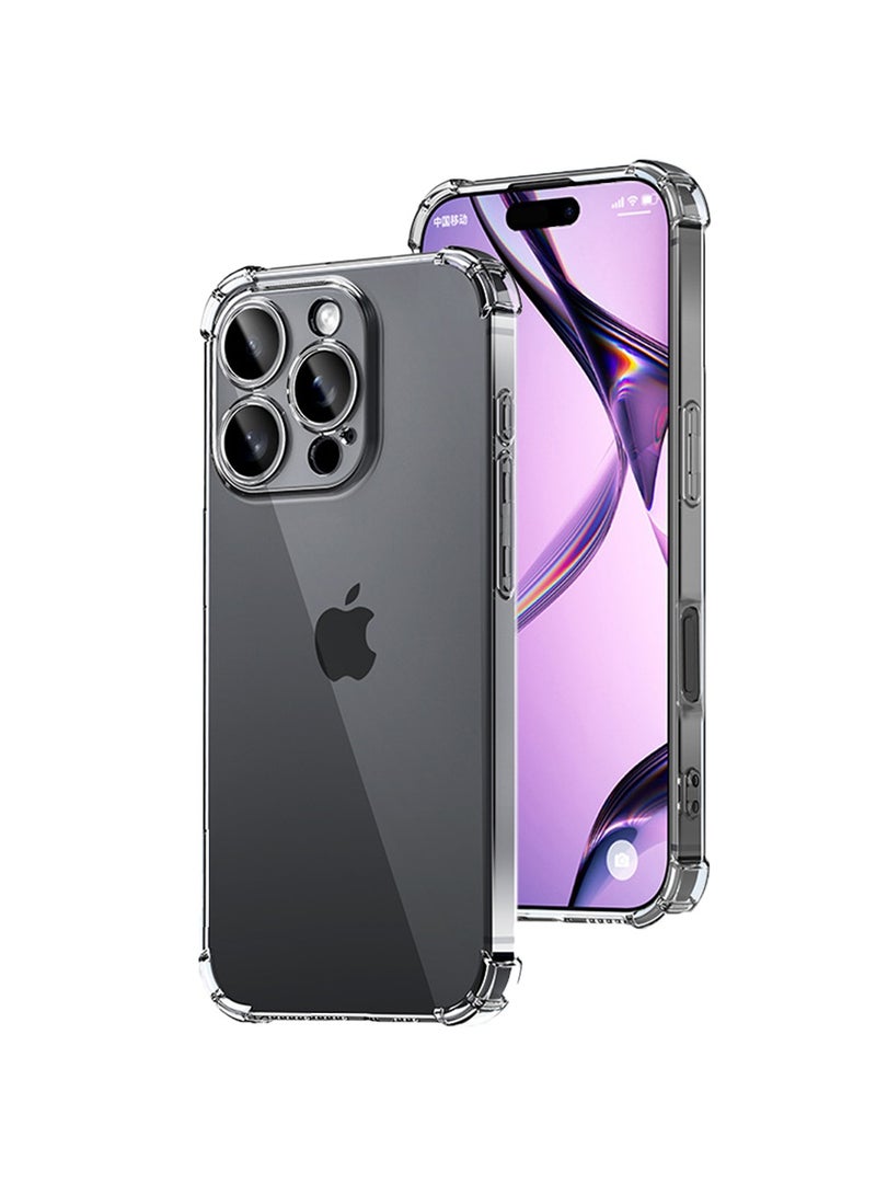 iPhone 16 Pro Max Case,Crystal Clear Case Cover Designed for iPhone 16 Pro Max TPU Back Cover with 5 Corners Shockproof Protection and Camera Protection Anti-Fall Clear Case - Image 1